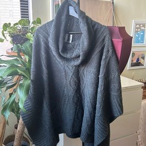 BCBG MaxAzria gray poncho